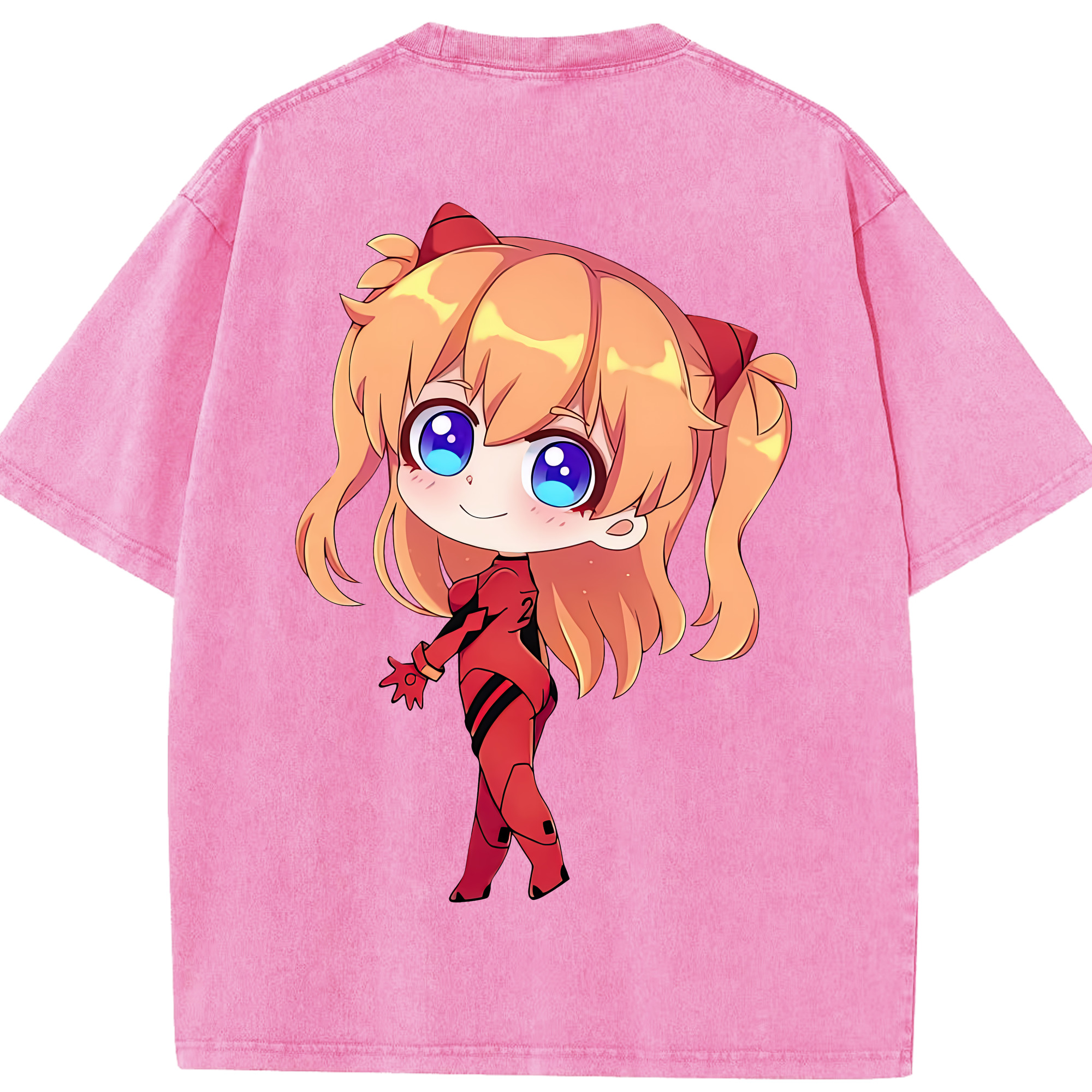 （画像用） EVA 新世紀エヴァンゲリオン 綿100% ヴィンテージ風 半袖Tシャツ（背面プリント）